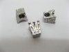 10 Alloy European Crown Thread Beads ac-sp356