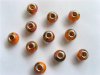 100 Orange Murano Glass European Beads 10mm