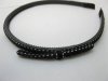 48Pcs Black Hair Band Hairbands with Attached Bowknot 48Pcs Black Hair Band Hairbands with Attached Bowknot