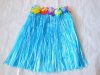 5Pcs Dress-up Hawaiian Blue Hula Skirt 40cm 5Pcs Dress-up Hawaiian Blue Hula Skirt 40cm