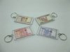 5Sheets X 12Pcs Plastic Banknotes Keyrings Assorted