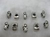 100 Lovely Girl Metal European Beads ac-sp598