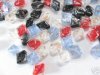100 Silver foil Bicone Glass Beads Mixed Color 100 Silver foil Bicone Glass Beads Mixed Color