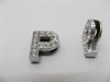 10 Fashion Rhinestone Letter "P" Beads Collar Charms 10 Fashion Rhinestone Letter "P" Beads Collar Charms
