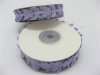 5Roll X 10Meters Purple Satin Leaf Craft Daisy Ribbon