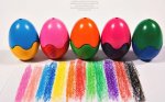 10Colors HQ Non Toxic Drawing Egg Painting Crayon Art Supplies