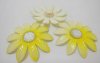 20Pcs Yellow Blossom Sunflower Hairclip Jewelry Finding Beads 6c