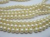 1600pcs Dark Ivory Glass Pearl Beads 6mm Dia. 1600pcs Dark Ivory Glass Pearl Beads 6mm Dia.