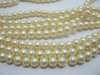 1600pcs Dark Ivory Glass Pearl Beads 6mm Dia.