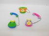 48Pcs Novelty Cartoon Telephone Erasers Mixed Color 48Pcs Novelty Cartoon Telephone Erasers Mixed Color
