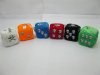 2x24Pcs Funny Sponge Materials Skull Dice with Sucker Mixed Colo