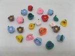 200 Ploymer Clay Rose Beads 4mm Mixed Color