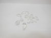 650Pcs Transparent Faceted TearDrop Acrylic Beads Finding 18x9mm