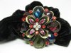 12pcs Chic Designer Hair Clips,Rhinestone Floral Clips