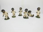 5Sets X 6pcs Football Action Figure Toys - White Uniform