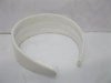 12Pcs New White Wide Hairbands Leather Cover 12Pcs New White Wide Hairbands Leather Cover