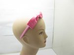 60 New Pink Hair Band with Attached Bowknot