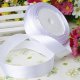 5Rolls X 25Yards White Satin Ribbon 25mm