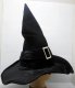 5X Black Witch Hat with Buckle Costume Party Favor