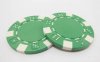 50 New Green Plain Poker Chips 39x3mm 50 New Green Plain Poker Chips 39x3mm