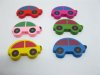 200 Car Vehicle Wooden Beads Bulk Mixed Color