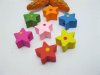 200 New Star Wooden Beads Mixed Color Bulk 200 New Star Wooden Beads Mixed Color Bulk