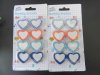 10Packets X 4Pcs Double Twin Heart Erasers Stationery
