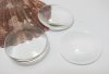 25Pcs Clear Round Glass Magnifying Cabochon Tiles 40mm Beads