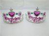 60 New "Birthday Girl" Shiny Dress up Tiaras Head Pieces 60 New "Birthday Girl" Shiny Dress up Tiaras Head Pieces