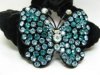 12pcs Chic Designer Hair Clips,Rhinestone Floral Clips