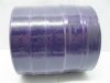 5Rolls X 50Yards Dark Purple Organza Ribbon 18mm