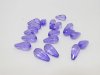 650Pcs Purple Faceted TearDrop Acrylic Beads Finding 18x9mm