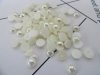 1000Pcs Ivory 8mm Semi Simulated Pearl Bead Flatback