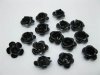 475Pcs Black Flower Beads Findings 15mm 475Pcs Black Flower Beads Findings 15mm
