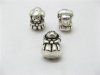 100 silver plated alloy metal Girl Pandora Beads