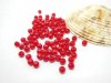 18000 Red Round Simulate Pearl Loose Beads 4mm