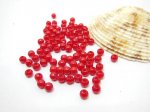 18000 Red Round Simulate Pearl Loose Beads 4mm