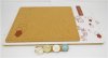 5X Cork Notice Board with Hanging Hook Kitchen Home Office