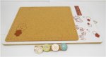 5X Cork Notice Board with Hanging Hook Kitchen Home Office