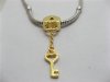 10Pcs 18K Gold European Lock Beads With Key Dangle 10Pcs 18K Gold European Lock Beads With Key Dangle
