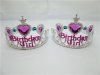 60 New "Birthday Girl" Shiny Dress up Tiaras Head Pieces