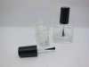 130Sets Oblong Empty Glass Nail Polish Bottle 9ml