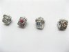 20 Alloy Heart Thread European Beads ac-sp547 20 Alloy Heart Thread European Beads ac-sp547