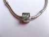 10 Alloy European Cube Thread Beads ac-sp323 10 Alloy European Cube Thread Beads ac-sp323