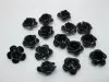 475Pcs Black Flower Beads Findings 15mm 475Pcs Black Flower Beads Findings 15mm