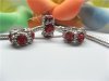 20 Thread European Beads with Red Rhinestone