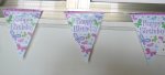 24Bag New Happy Birthday Flag Banner Party Favor