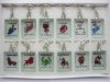 12 Chinese 12 Zodiac Symbols Glass Key rings 12 Chinese 12 Zodiac Symbols Glass Key rings