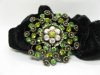 12pcs Chic Designer Hair Clips,Rhinestone Floral Clips