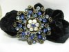 12pcs Chic Designer Hair Clips,Rhinestone Floral Clips